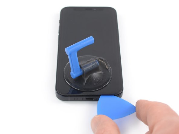 تعویض موتور تاپتیک آیفون 12 مینی، جدا کردن چسب صفحه نمایش: مرحله 11، تصویر 1 از 3