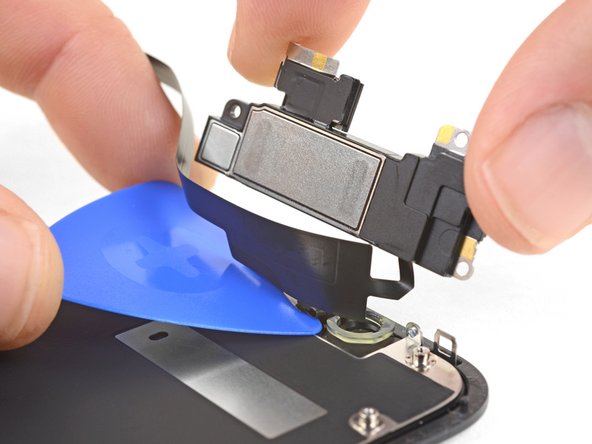 تعویض ال سی دی و دیجیتایزر آیفون XR، سنسور مجاورت را باز کنید: مرحله 29، تصویر 2 از 3