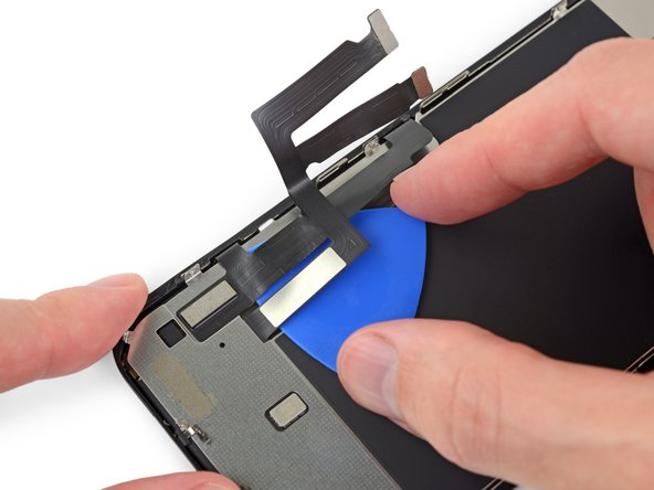 تعویض ال سی دی و دیجیتایزر آیفون XR، کابل های نمایشگر را جدا کنید: مرحله 37، تصویر 2 از 2